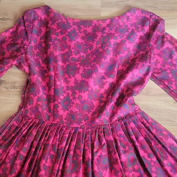 Vintage 50s Floral Day Dress As Is Condition - Picture 9 of 16